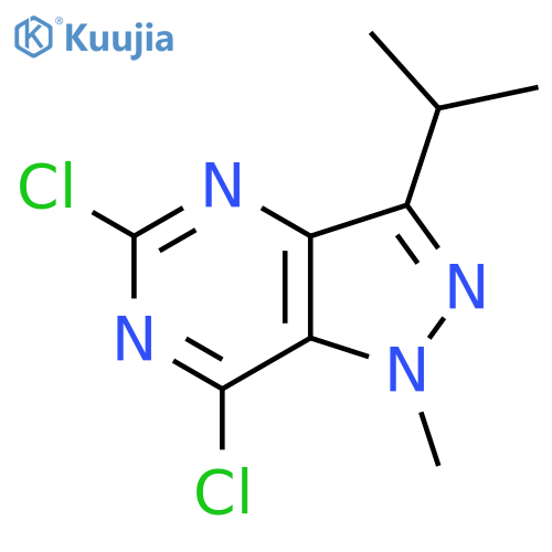5,7-Dichloro-3-isopropyl-1-methyl-1H-pyrazolo[4,3-d]pyrimidine structure