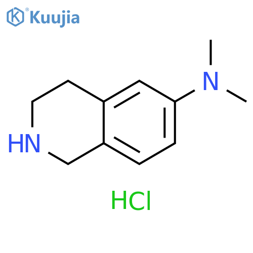 N,N-Dimethyl-1,2,3,4-tetrahydroisoquinolin-6-amine hydrochloride structure
