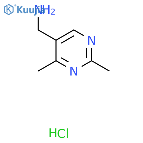 (2,4-Dimethylpyrimidin-5-yl)methanamine hydrochloride structure