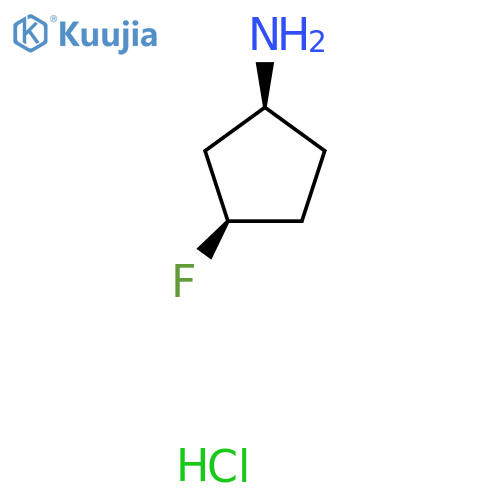 cis-3-fluorocyclopentan-1-amine hydrochloride structure