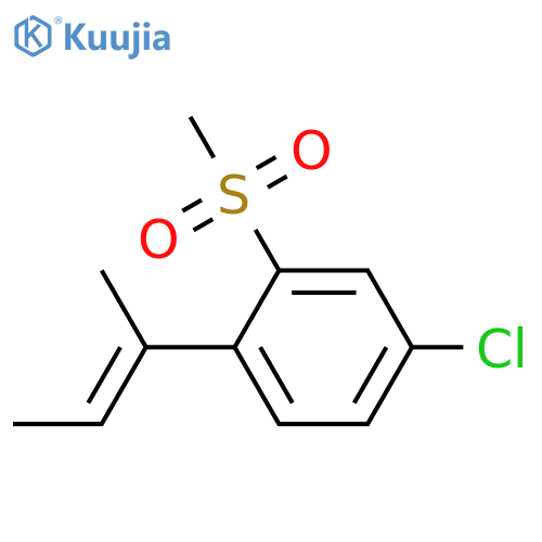 1-((E)-but-2-en-2-yl)-4-chloro-2-(Methylsulfonyl)benzene structure