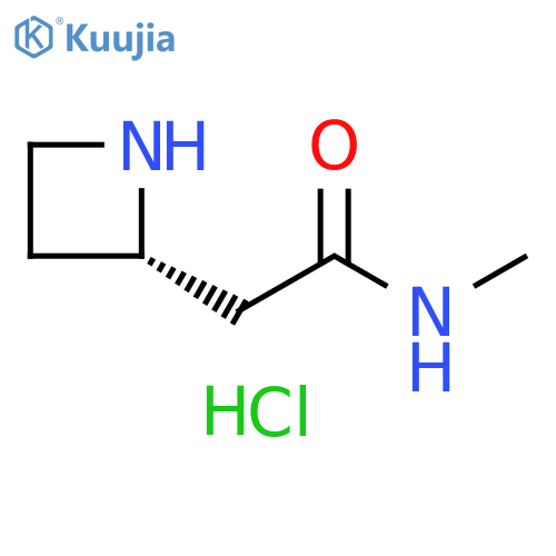 2-Azetidineacetamide, N-methyl-, hydrochloride (1:1), (2S)- structure