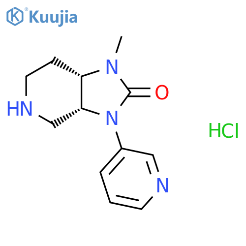 (3AR,7AS)-1-Methyl-3-(pyridin-3-YL)hexahydro-1H-imidazo[4,5-C]pyridin-2(3H)-one hcl structure