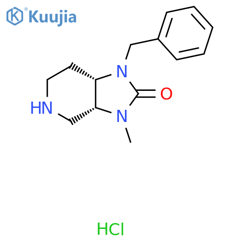 (3AR,7AS)-1-Benzyl-3-methylhexahydro-1H-imidazo[4,5-C]pyridin-2(3H)-one hcl structure