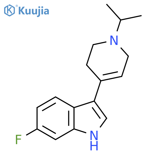 6-Fluoro-3-(1-isopropyl-1,2,3,6-tetrahydropyridin-4-yl)-1H-indole structure