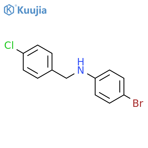 Benzenemethanamine, N-(4-bromophenyl)-4-chloro- structure