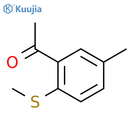 Ethanone,1-[5-methyl-2-(methylthio)phenyl]- structure