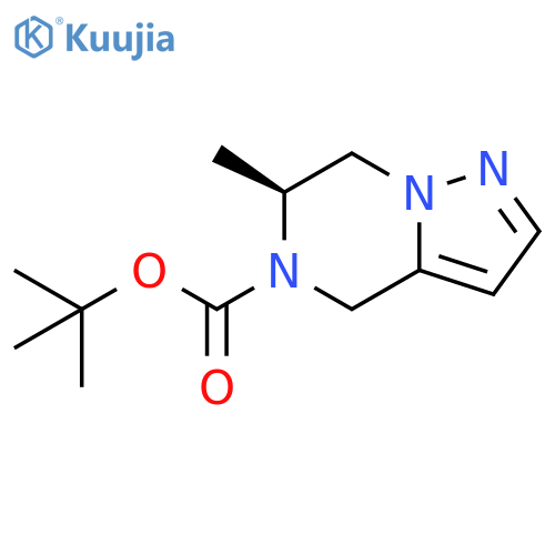tert-butyl (6S)-6-methyl-4H,5H,6H,7H-pyrazolo[1,5-a]pyrazine-5-carboxylate structure