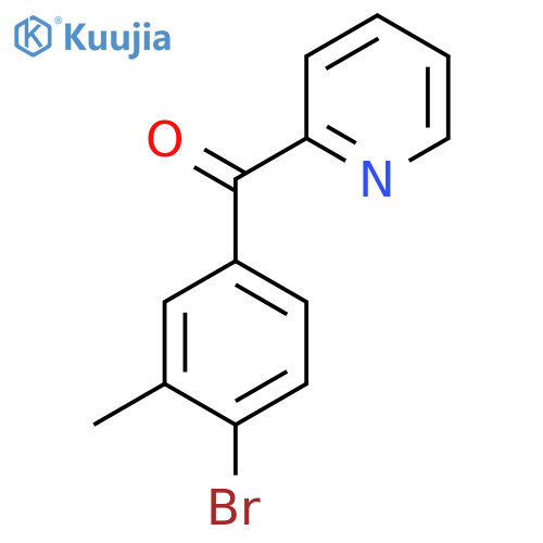 2-(4-Bromo-3-methylbenzoyl)pyridine structure