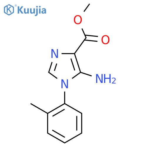 methyl 5-amino-1-(2-methylphenyl)-1H-imidazole-4-carboxylate structure