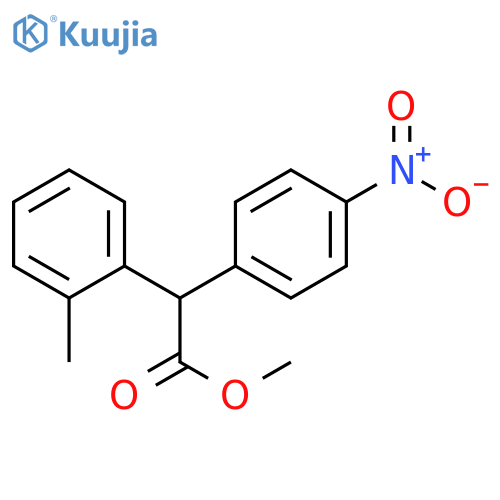 Methyl 2-(4-nitrophenyl)-2-(o-tolyl)acetate structure