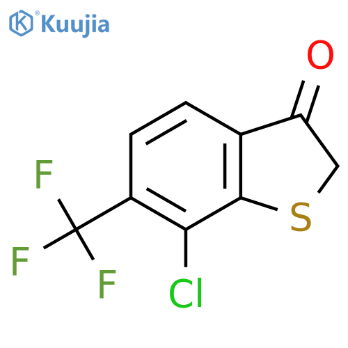 7-CHLORO-6-(TRIFLUOROMETHYL)BENZO[B]THIOPHEN-3(2H)-ONE structure