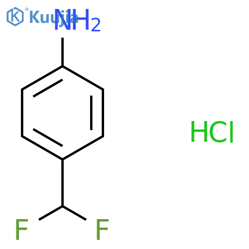 4-(Difluoromethyl)aniline hydrochloride structure
