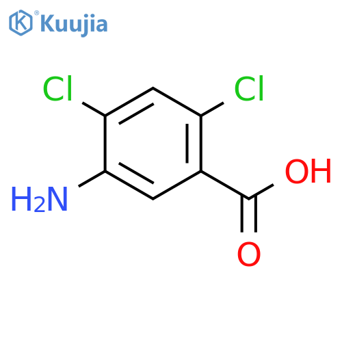 5-Amino-2,4-dichlorobenzoic acid structure