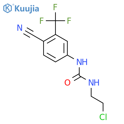3-(2-Chloroethyl)-1-[4-cyano-3-(trifluoromethyl)phenyl]urea structure