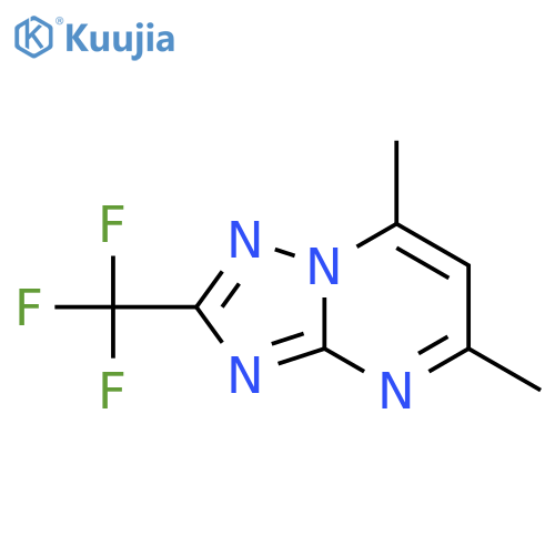 5,7-Dimethyl-2-trifluoromethyl-[1,2,4]triazolo[1,5-a]pyrimidine structure