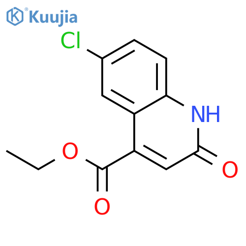 Ethyl 6-chloro-2-oxo-1,2-dihydroquinoline-4-carboxylate structure