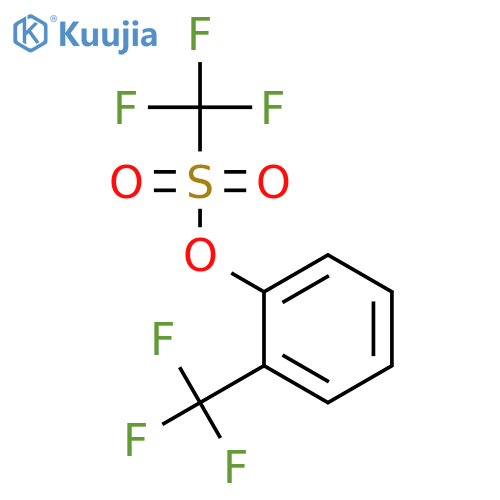 2-(trifluoromethyl)phenyl trifluoromethanesulfonate structure