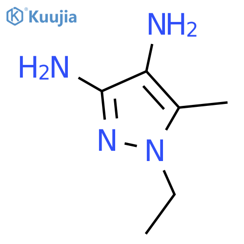 1-ethyl-5-methyl-1H-pyrazole-3,4-diamine structure