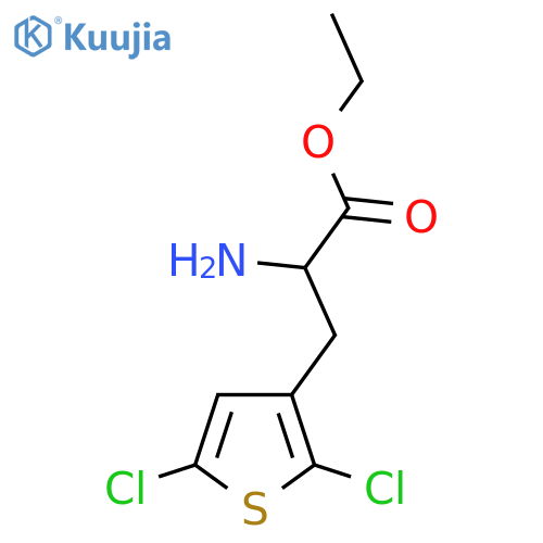 Ethyl 2-amino-3-(2,5-dichlorothiophen-3-yl)propanoate structure