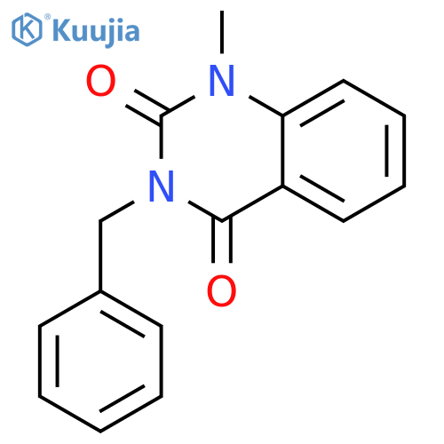 3-benzyl-1-methyl-1,2,3,4-tetrahydroquinazoline-2,4-dione structure