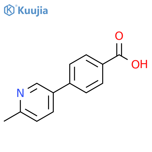 4-(6-methylpyridin-3-yl)benzoic acid structure