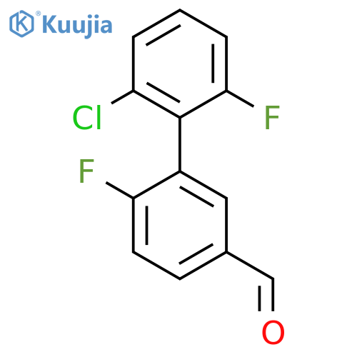 3-(2-Chloro-6-fluorophenyl)-4-fluorobenzaldehyde structure