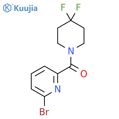 (6-Bromopyridin-2-yl)-(4,4-difluoropiperidin-1-yl)-methanone structure