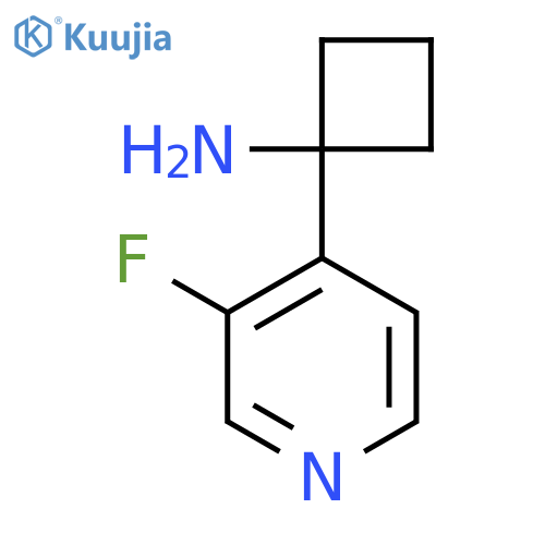 1-(3-fluoropyridin-4-yl)cyclobutan-1-amine structure