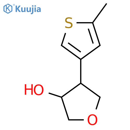 4-(5-methylthiophen-3-yl)oxolan-3-ol structure