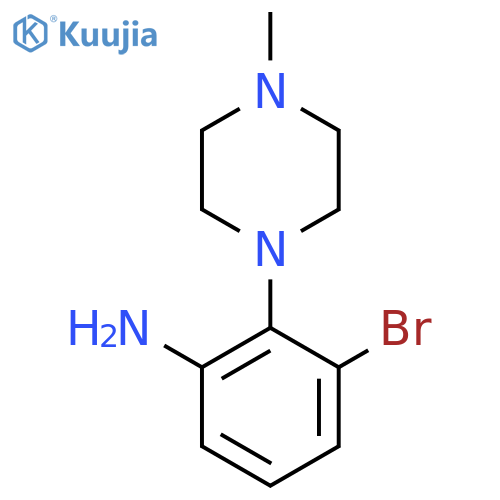 3-Bromo-2-(4-methylpiperazin-1-yl)aniline structure