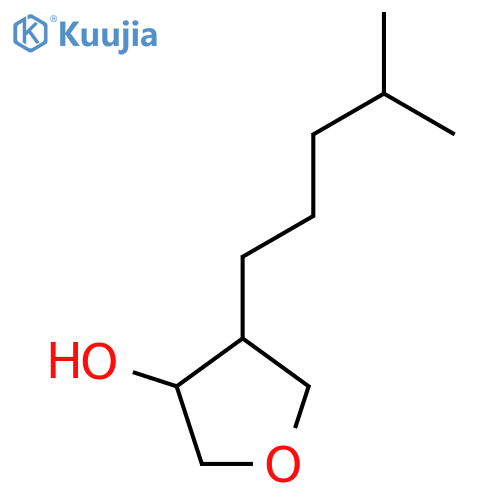 4-(4-methylpentyl)oxolan-3-ol structure