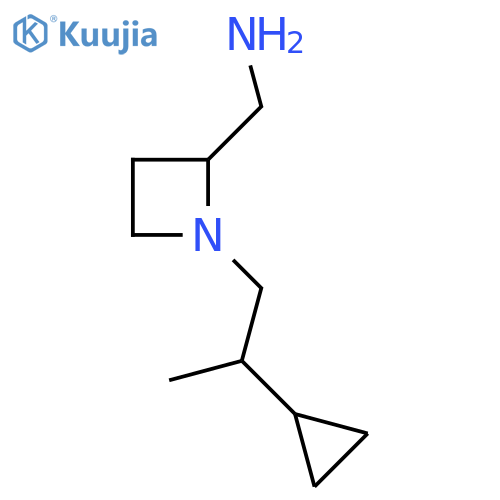 1-(2-cyclopropylpropyl)azetidin-2-ylmethanamine structure