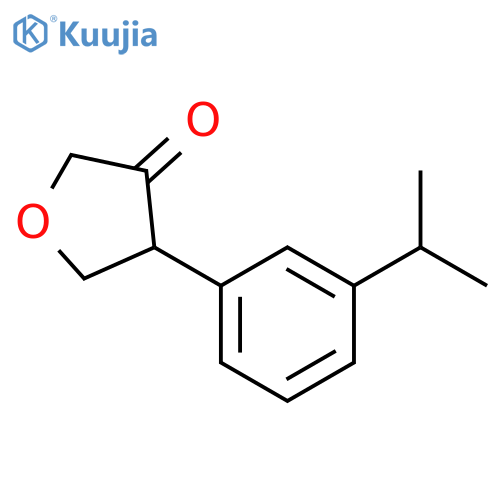 4-3-(propan-2-yl)phenyloxolan-3-one structure