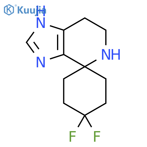 4',4'-Difluorospiro[1,5,6,7-tetrahydroimidazo[4,5-c]pyridine-4,1'-cyclohexane] structure