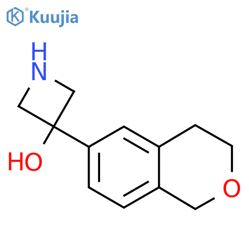 3-(3,4-dihydro-1H-2-benzopyran-6-yl)azetidin-3-ol structure