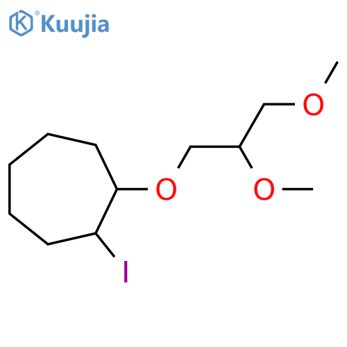 1-(2,3-dimethoxypropoxy)-2-iodocycloheptane structure