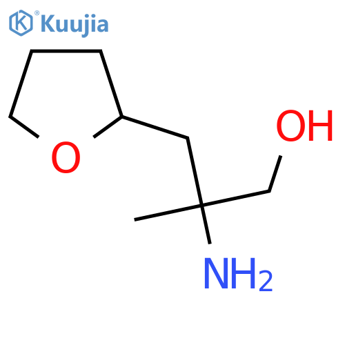 2-amino-2-methyl-3-(oxolan-2-yl)propan-1-ol structure