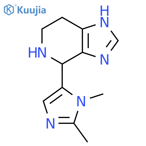 5-{3H,4H,5H,6H,7H-imidazo4,5-cpyridin-4-yl}-1,2-dimethyl-1H-imidazole structure