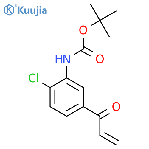 tert-butyl N-2-chloro-5-(prop-2-enoyl)phenylcarbamate structure