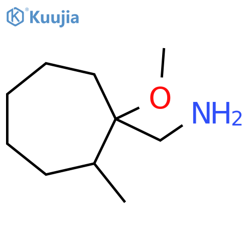 (1-methoxy-2-methylcycloheptyl)methanamine structure