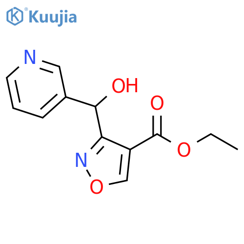 Ethyl3-[Hydroxy(3-pyridyl)methyl]isoxazole-4-carboxylate structure