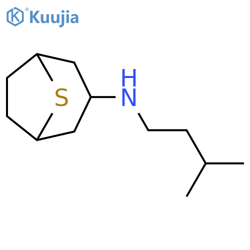 8-Thiabicyclo[3.2.1]octan-3-amine, N-(3-methylbutyl)- structure