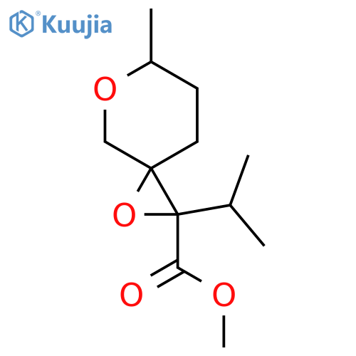 Methyl 6-methyl-2-(propan-2-yl)-1,5-dioxaspiro[2.5]octane-2-carboxylate structure