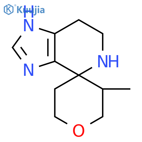 3'-methyl-3,5,6,7-tetrahydrospiroimidazo4,5-cpyridine-4,4'-oxane structure