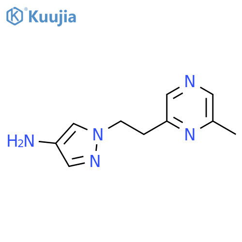 1-2-(6-methylpyrazin-2-yl)ethyl-1H-pyrazol-4-amine structure