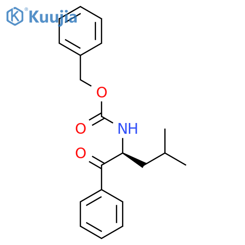 (S)-Benzyl (4-Methyl-1-Oxo-1-Phenylpentan-2-Yl)Carbamate structure