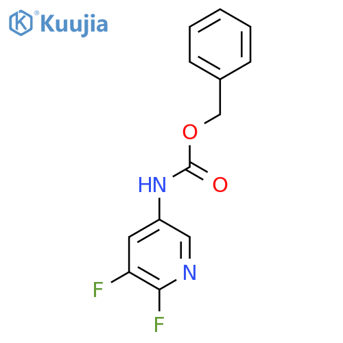 benzyl N-(5,6-difluoropyridin-3-yl)carbamate structure