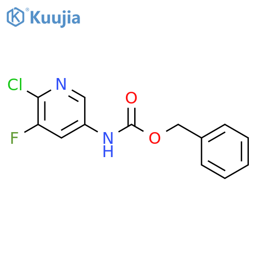 benzyl N-(6-chloro-5-fluoropyridin-3-yl)carbamate structure