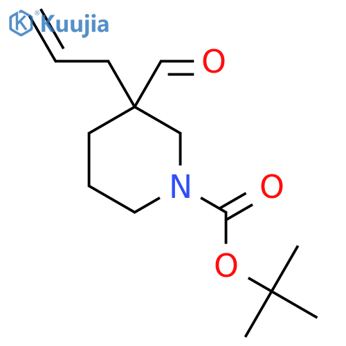 Tert-butyl 3-formyl-3-prop-2-enylpiperidine-1-carboxylate structure